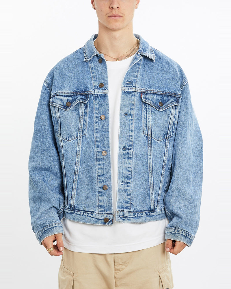 Vintage, Levi's, Denim, Jacket, The Real Deal, size large, colour Blue, newtown, sydney, australia, thrift store, opshop, preloved, secondhand, sustainable, retro, antique, 70s, 80s, 90s, 2000s, 00s, fashion, clothing, streetwear, trendy, garment, style, boutique, store, shop, archive, sale, cheap, best, top, Jackets