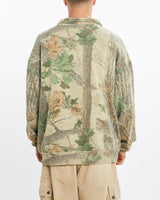 Vintage, Realtree, Camo, Quarter, Zip, Sweatshirt, The Real Deal, size large, colour Brown, newtown, sydney, australia, thrift store, opshop, preloved, secondhand, sustainable, retro, antique, 70s, 80s, 90s, 2000s, 00s, fashion, clothing, streetwear, trendy, garment, style, boutique, store, shop, archive, sale, cheap, best, top, Sweats and hoodies