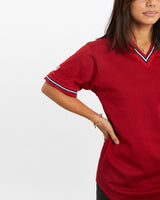 Vintage, 90s, MLB, Majestic, Mesh, Jersey, The Real Deal, size extra small, colour Red, newtown, sydney, australia, thrift store, opshop, preloved, secondhand, sustainable, retro, antique, 70s, 80s, 90s, 2000s, 00s, fashion, clothing, streetwear, trendy, garment, style, boutique, store, shop, archive, sale, cheap, best, top, T-Shirts