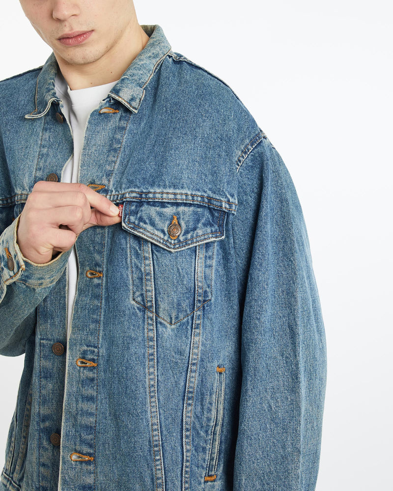 Vintage, Levi's, Denim, Jacket, The Real Deal, size extra large, colour Blue, newtown, sydney, australia, thrift store, opshop, preloved, secondhand, sustainable, retro, antique, 70s, 80s, 90s, 2000s, 00s, fashion, clothing, streetwear, trendy, garment, style, boutique, store, shop, archive, sale, cheap, best, top, Jackets