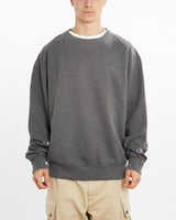 Vintage, Champion, Sweatshirt, The Real Deal, size large, colour Grey, newtown, sydney, australia, thrift store, opshop, preloved, secondhand, sustainable, retro, antique, 70s, 80s, 90s, 2000s, 00s, fashion, clothing, streetwear, trendy, garment, style, boutique, store, shop, archive, sale, cheap, best, top, Sweats and hoodies