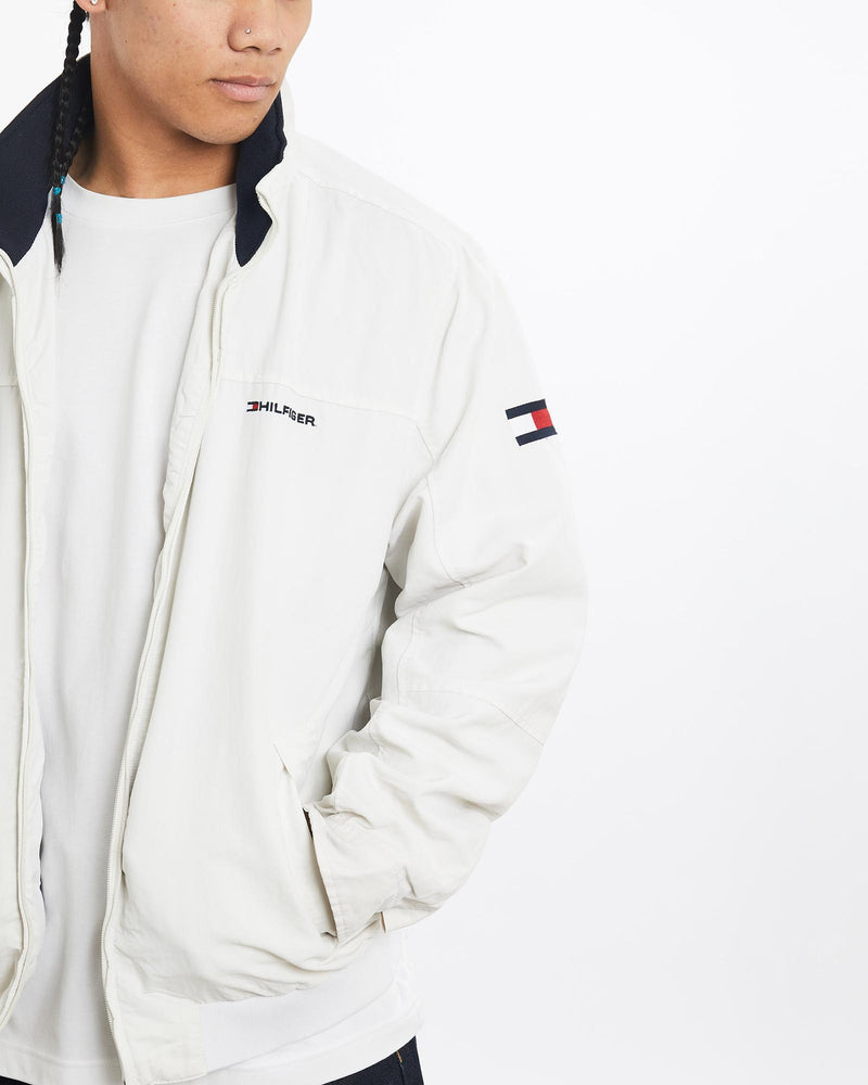 Vintage, Tommy, Hilfiger, Sailing, Jacket, The Real Deal, size large, colour White, newtown, sydney, australia, thrift store, opshop, preloved, secondhand, sustainable, retro, antique, 70s, 80s, 90s, 2000s, 00s, fashion, clothing, streetwear, trendy, garment, style, boutique, store, shop, archive, sale, cheap, best, top, Jackets