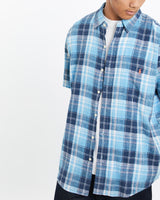 Vintage, 90s, Polo, Ralph, Lauren, Short, Sleeve, Button, Up, Shirt, The Real Deal, size large, colour Blue, newtown, sydney, australia, thrift store, opshop, preloved, secondhand, sustainable, retro, antique, 70s, 80s, 90s, 2000s, 00s, fashion, clothing, streetwear, trendy, garment, style, boutique, store, shop, archive, sale, cheap, best, top, Shirts