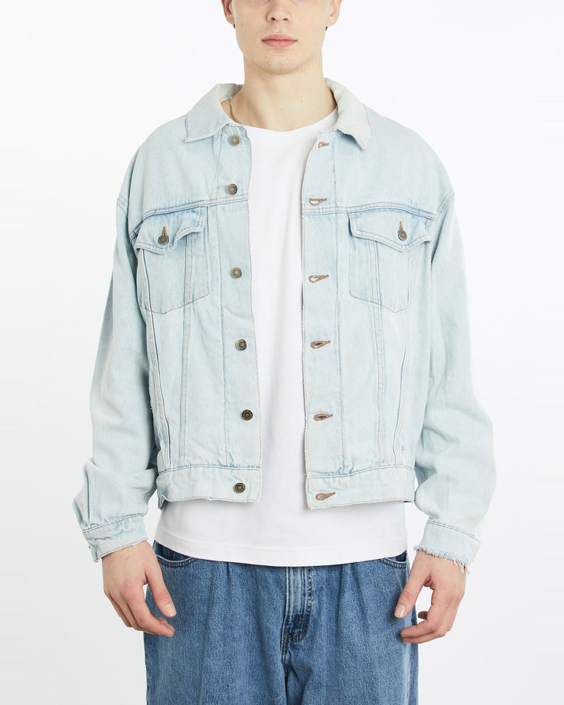 Vintage, Wrangler, Denim, Jacket, The Real Deal, size extra large, colour Blue, newtown, sydney, australia, thrift store, opshop, preloved, secondhand, sustainable, retro, antique, 70s, 80s, 90s, 2000s, 00s, fashion, clothing, streetwear, trendy, garment, style, boutique, store, shop, archive, sale, cheap, best, top, Jackets