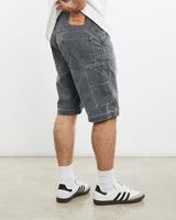 Vintage, Levi's, Denim, Carpenter, Shorts, The Real Deal, size 33", colour Grey, newtown, sydney, australia, thrift store, opshop, preloved, secondhand, sustainable, retro, antique, 70s, 80s, 90s, 2000s, 00s, fashion, clothing, streetwear, trendy, garment, style, boutique, store, shop, archive, sale, cheap, best, top, Shorts