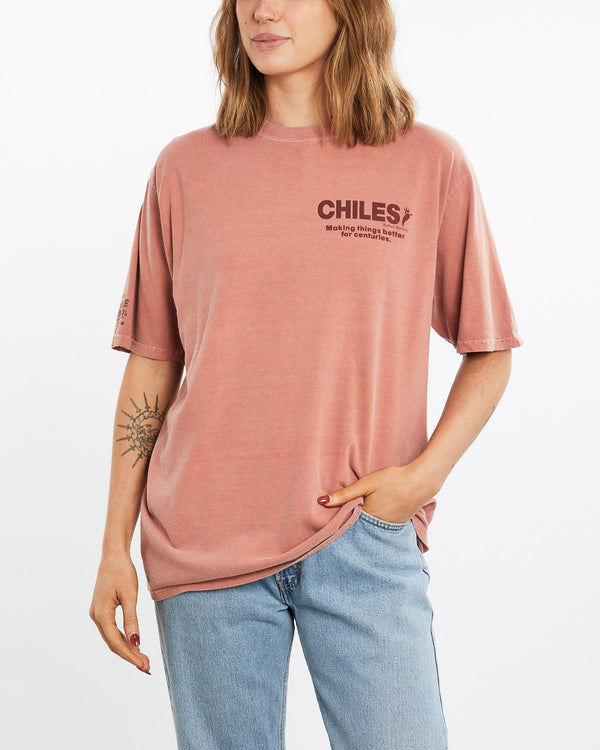 Vintage, Chile, Side, Effects, Tee, The Real Deal, size medium, colour Brown, newtown, sydney, australia, thrift store, opshop, preloved, secondhand, sustainable, retro, antique, 70s, 80s, 90s, 2000s, 00s, fashion, clothing, streetwear, trendy, garment, style, boutique, store, shop, archive, sale, cheap, best, top, T-Shirts