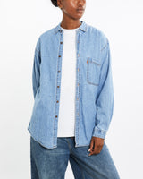 Vintage, 90s, Levi's, Denim, Button, Up, Shirt, The Real Deal, size medium, colour Blue, newtown, sydney, australia, thrift store, opshop, preloved, secondhand, sustainable, retro, antique, 70s, 80s, 90s, 2000s, 00s, fashion, clothing, streetwear, trendy, garment, style, boutique, store, shop, archive, sale, cheap, best, top, Shirts