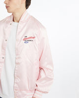 Vintage, 90s, Chevy, Heartbeat, Of, America', Satin, Bomber, Jacket, The Real Deal, size extra large, colour Pink, newtown, sydney, australia, thrift store, opshop, preloved, secondhand, sustainable, retro, antique, 70s, 80s, 90s, 2000s, 00s, fashion, clothing, streetwear, trendy, garment, style, boutique, store, shop, archive, sale, cheap, best, top, Jackets