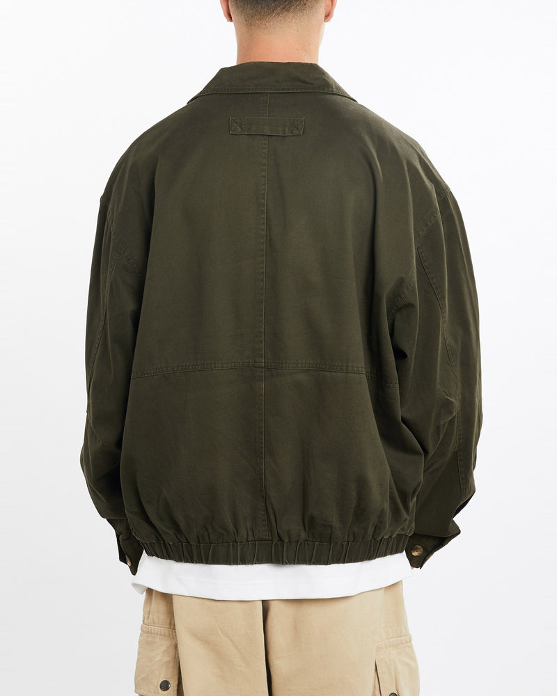 Vintage, 90s, Polo, Ralph, Lauren, Harrington, Jacket, The Real Deal, size extra large, colour Green, newtown, sydney, australia, thrift store, opshop, preloved, secondhand, sustainable, retro, antique, 70s, 80s, 90s, 2000s, 00s, fashion, clothing, streetwear, trendy, garment, style, boutique, store, shop, archive, sale, cheap, best, top, Jackets