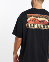 Harley, Davidson, Tee, The Real Deal, size extra large, colour Black, newtown, sydney, australia, thrift store, opshop, preloved, secondhand, sustainable, retro, antique, 70s, 80s, 90s, 2000s, 00s, fashion, clothing, streetwear, trendy, garment, style, boutique, store, shop, archive, sale, cheap, best, top, T-Shirts