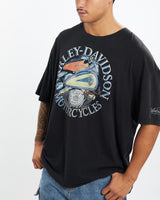 Vintage, 90s, Harley, Davidson, Tee, The Real Deal, size extra large, colour Black, newtown, sydney, australia, thrift store, opshop, preloved, secondhand, sustainable, retro, antique, 70s, 80s, 90s, 2000s, 00s, fashion, clothing, streetwear, trendy, garment, style, boutique, store, shop, archive, sale, cheap, best, top, T-Shirts