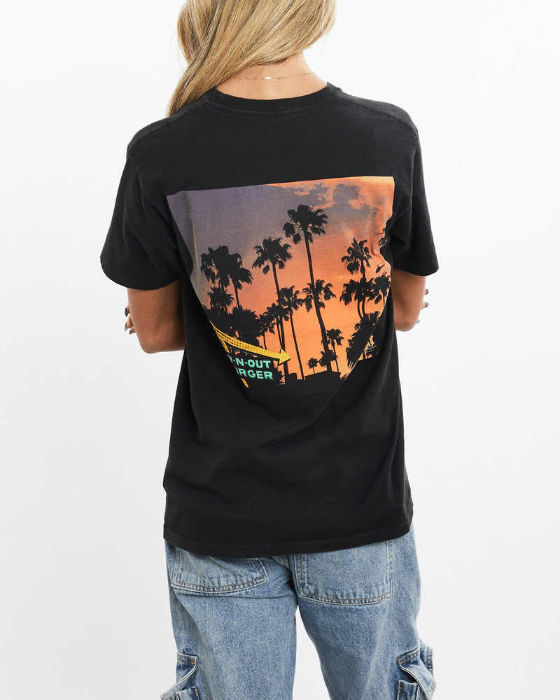 Vintage, In-N-Out, Burger, Tee, The Real Deal, size extra small, colour Black, newtown, sydney, australia, thrift store, opshop, preloved, secondhand, sustainable, retro, antique, 70s, 80s, 90s, 2000s, 00s, fashion, clothing, streetwear, trendy, garment, style, boutique, store, shop, archive, sale, cheap, best, top, T-Shirts
