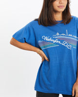 Vintage, 80s, Washington,, D.C., Tee, The Real Deal, size extra small, colour Black, newtown, sydney, australia, thrift store, opshop, preloved, secondhand, sustainable, retro, antique, 70s, 80s, 90s, 2000s, 00s, fashion, clothing, streetwear, trendy, garment, style, boutique, store, shop, archive, sale, cheap, best, top, T-Shirts