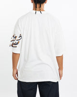 Vintage, 90s, Athletic, The, Sky, Is, The, Limit', Sport, Tee, The Real Deal, size extra large, colour White, newtown, sydney, australia, thrift store, opshop, preloved, secondhand, sustainable, retro, antique, 70s, 80s, 90s, 2000s, 00s, fashion, clothing, streetwear, trendy, garment, style, boutique, store, shop, archive, sale, cheap, best, top, T-Shirts