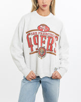 Vintage, 90s, NFL, San, Francisco, 49ers, Sweatshirt, The Real Deal, size extra small, colour Grey, newtown, sydney, australia, thrift store, opshop, preloved, secondhand, sustainable, retro, antique, 70s, 80s, 90s, 2000s, 00s, fashion, clothing, streetwear, trendy, garment, style, boutique, store, shop, archive, sale, cheap, best, top, Sweats and hoodies