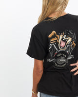 Vintage, Harley, Davidson, Looney, Tunes, Tee, The Real Deal, size extra small, colour Black, newtown, sydney, australia, thrift store, opshop, preloved, secondhand, sustainable, retro, antique, 70s, 80s, 90s, 2000s, 00s, fashion, clothing, streetwear, trendy, garment, style, boutique, store, shop, archive, sale, cheap, best, top, T-Shirts