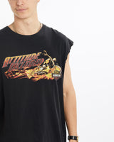 Vintage, Harley, Davidson, Tank, The Real Deal, size extra large, colour Black, newtown, sydney, australia, thrift store, opshop, preloved, secondhand, sustainable, retro, antique, 70s, 80s, 90s, 2000s, 00s, fashion, clothing, streetwear, trendy, garment, style, boutique, store, shop, archive, sale, cheap, best, top, T-Shirts