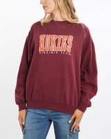 Vintage, 90s, Virginia, Tech, Hokies, Sweatshirt, The Real Deal, size medium, colour Burgundy, newtown, sydney, australia, thrift store, opshop, preloved, secondhand, sustainable, retro, antique, 70s, 80s, 90s, 2000s, 00s, fashion, clothing, streetwear, trendy, garment, style, boutique, store, shop, archive, sale, cheap, best, top, Sweats and hoodies