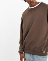 Vintage, 90s, Russell, Athletic, Sweatshirt, The Real Deal, size large, colour Brown, newtown, sydney, australia, thrift store, opshop, preloved, secondhand, sustainable, retro, antique, 70s, 80s, 90s, 2000s, 00s, fashion, clothing, streetwear, trendy, garment, style, boutique, store, shop, archive, sale, cheap, best, top, Sweats and hoodies