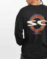 Vintage, Strictly, Choppers, Long, Sleeve, Tee, The Real Deal, size large, colour Black, newtown, sydney, australia, thrift store, opshop, preloved, secondhand, sustainable, retro, antique, 70s, 80s, 90s, 2000s, 00s, fashion, clothing, streetwear, trendy, garment, style, boutique, store, shop, archive, sale, cheap, best, top, T-Shirts