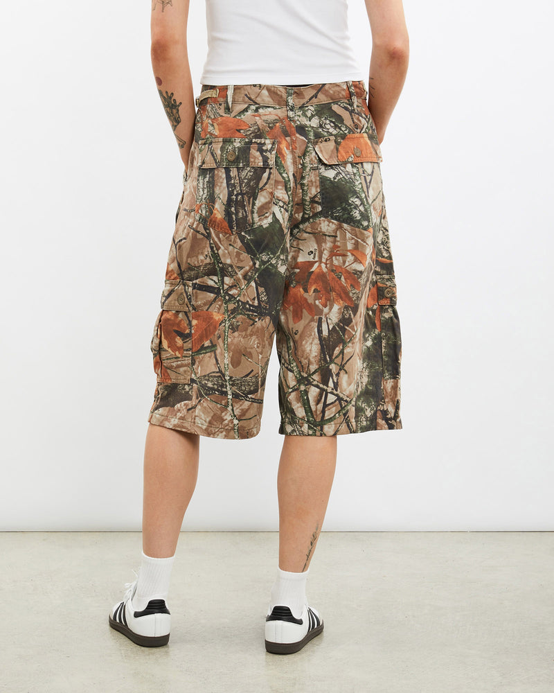 Vintage, Realtree, Camo, Cargo, Shorts, The Real Deal, size 31", colour Green, newtown, sydney, australia, thrift store, opshop, preloved, secondhand, sustainable, retro, antique, 70s, 80s, 90s, 2000s, 00s, fashion, clothing, streetwear, trendy, garment, style, boutique, store, shop, archive, sale, cheap, best, top, Shorts