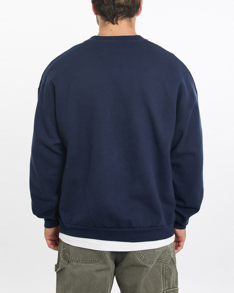 Vintage, 90s, Nike, Sweatshirt, The Real Deal, size large, colour Navy, newtown, sydney, australia, thrift store, opshop, preloved, secondhand, sustainable, retro, antique, 70s, 80s, 90s, 2000s, 00s, fashion, clothing, streetwear, trendy, garment, style, boutique, store, shop, archive, sale, cheap, best, top, Sweats and hoodies