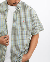 Vintage, 90s, Polo, Ralph, Lauren, Short, Sleeve, Button, Up, Shirt, The Real Deal, size large, colour Multicolour, newtown, sydney, australia, thrift store, opshop, preloved, secondhand, sustainable, retro, antique, 70s, 80s, 90s, 2000s, 00s, fashion, clothing, streetwear, trendy, garment, style, boutique, store, shop, archive, sale, cheap, best, top, Shirts