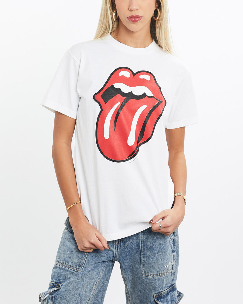 Vintage, The, Rolling, Stones, Tee, The Real Deal, size extra small, colour White, newtown, sydney, australia, thrift store, opshop, preloved, secondhand, sustainable, retro, antique, 70s, 80s, 90s, 2000s, 00s, fashion, clothing, streetwear, trendy, garment, style, boutique, store, shop, archive, sale, cheap, best, top, T-Shirts