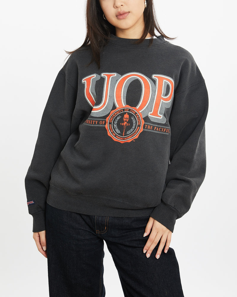 Vintage 90s University Of The Pacific Sweatshirt <br>S , The Real Deal , newtown, sydney, australia, thrift store, opshop, preloved, secondhand, sustainable, retro, antique, 70s, 80s, 90s, 2000s, 00s, fashion, clothing, streetwear, trendy, garment, style, boutique, store, shop, archive, sale, cheap, best, top