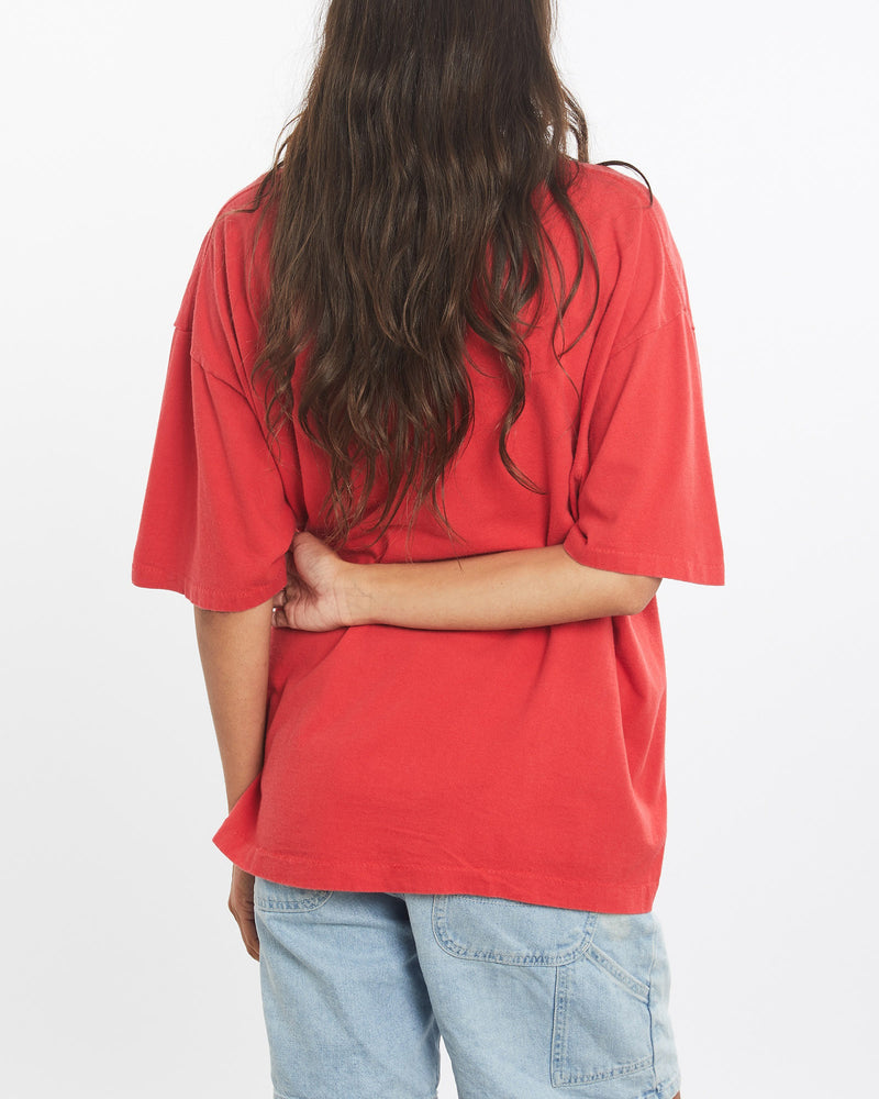 Vintage, 1995, MLB, Atlanta, Braves, World, Series, Tee, The Real Deal, size large, colour Red, newtown, sydney, australia, thrift store, opshop, preloved, secondhand, sustainable, retro, antique, 70s, 80s, 90s, 2000s, 00s, fashion, clothing, streetwear, trendy, garment, style, boutique, store, shop, archive, sale, cheap, best, top, T-Shirts