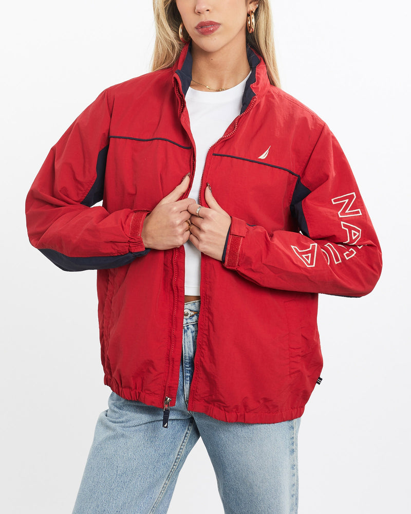 Vintage, Nautica, Windbreaker, Jacket, The Real Deal, size extra small, colour Blue, newtown, sydney, australia, thrift store, opshop, preloved, secondhand, sustainable, retro, antique, 70s, 80s, 90s, 2000s, 00s, fashion, clothing, streetwear, trendy, garment, style, boutique, store, shop, archive, sale, cheap, best, top, Jackets