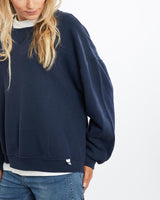 Vintage, 90s, Russell, Athletic, Sweatshirt, The Real Deal, size medium, colour Navy, newtown, sydney, australia, thrift store, opshop, preloved, secondhand, sustainable, retro, antique, 70s, 80s, 90s, 2000s, 00s, fashion, clothing, streetwear, trendy, garment, style, boutique, store, shop, archive, sale, cheap, best, top, Sweats and hoodies