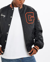 Vintage, 80s, Grant, Varsity, Bomber, Jacket, The Real Deal, size medium, colour Black, newtown, sydney, australia, thrift store, opshop, preloved, secondhand, sustainable, retro, antique, 70s, 80s, 90s, 2000s, 00s, fashion, clothing, streetwear, trendy, garment, style, boutique, store, shop, archive, sale, cheap, best, top, Jackets