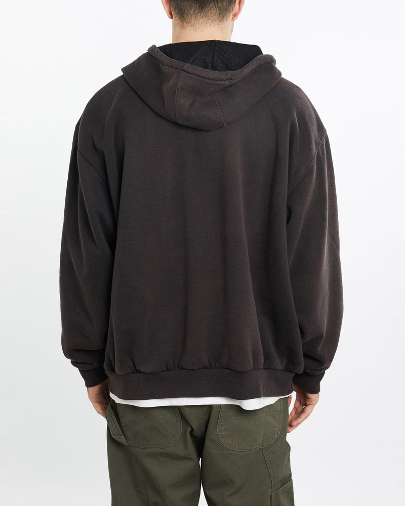 Vintage, 90s, Carhartt, Full, Zip, Hooded, Sweatshirt, The Real Deal, size extra large, colour Black, newtown, sydney, australia, thrift store, opshop, preloved, secondhand, sustainable, retro, antique, 70s, 80s, 90s, 2000s, 00s, fashion, clothing, streetwear, trendy, garment, style, boutique, store, shop, archive, sale, cheap, best, top, Sweats and hoodies