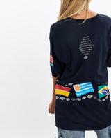 Vintage, 1994, FIFA, World, Cup, Tee, The Real Deal, size medium, colour Navy, newtown, sydney, australia, thrift store, opshop, preloved, secondhand, sustainable, retro, antique, 70s, 80s, 90s, 2000s, 00s, fashion, clothing, streetwear, trendy, garment, style, boutique, store, shop, archive, sale, cheap, best, top, T-Shirts