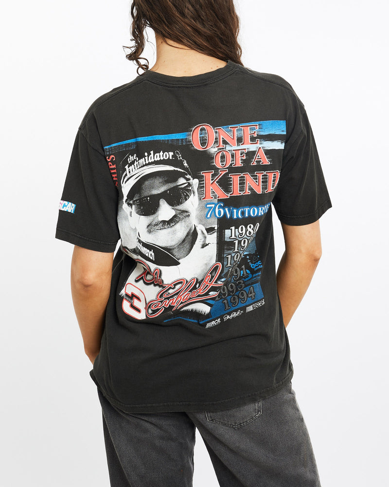 Vintage, 1994, Dale, Earnhardt, NASCAR, Racing, Tee, The Real Deal, size medium, colour Black, newtown, sydney, australia, thrift store, opshop, preloved, secondhand, sustainable, retro, antique, 70s, 80s, 90s, 2000s, 00s, fashion, clothing, streetwear, trendy, garment, style, boutique, store, shop, archive, sale, cheap, best, top, T-Shirts