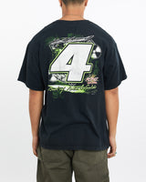 Vintage, Carmichael, NASCAR, Racing, Tee, The Real Deal, size large, colour Black, newtown, sydney, australia, thrift store, opshop, preloved, secondhand, sustainable, retro, antique, 70s, 80s, 90s, 2000s, 00s, fashion, clothing, streetwear, trendy, garment, style, boutique, store, shop, archive, sale, cheap, best, top, T-Shirts