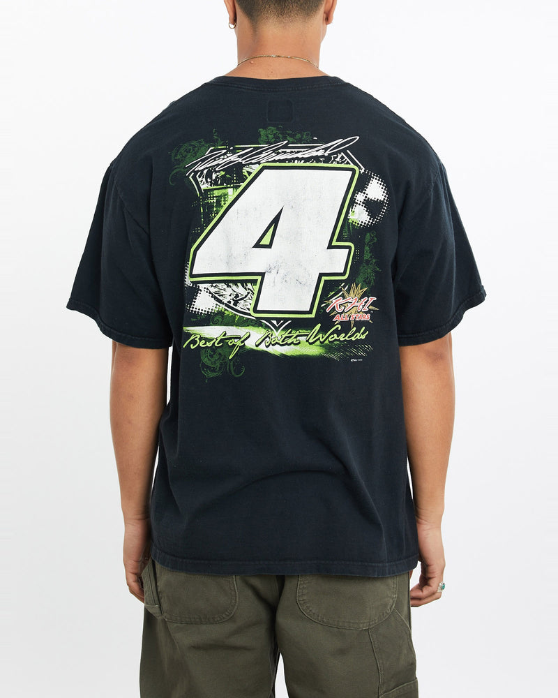 Vintage, Carmichael, NASCAR, Racing, Tee, The Real Deal, size large, colour Black, newtown, sydney, australia, thrift store, opshop, preloved, secondhand, sustainable, retro, antique, 70s, 80s, 90s, 2000s, 00s, fashion, clothing, streetwear, trendy, garment, style, boutique, store, shop, archive, sale, cheap, best, top, T-Shirts