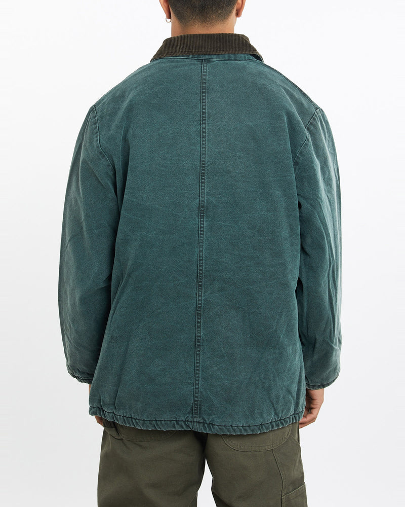 Vintage, Dickies, Blanket, Lined, Jacket, The Real Deal, size large, colour Green, newtown, sydney, australia, thrift store, opshop, preloved, secondhand, sustainable, retro, antique, 70s, 80s, 90s, 2000s, 00s, fashion, clothing, streetwear, trendy, garment, style, boutique, store, shop, archive, sale, cheap, best, top, Jackets