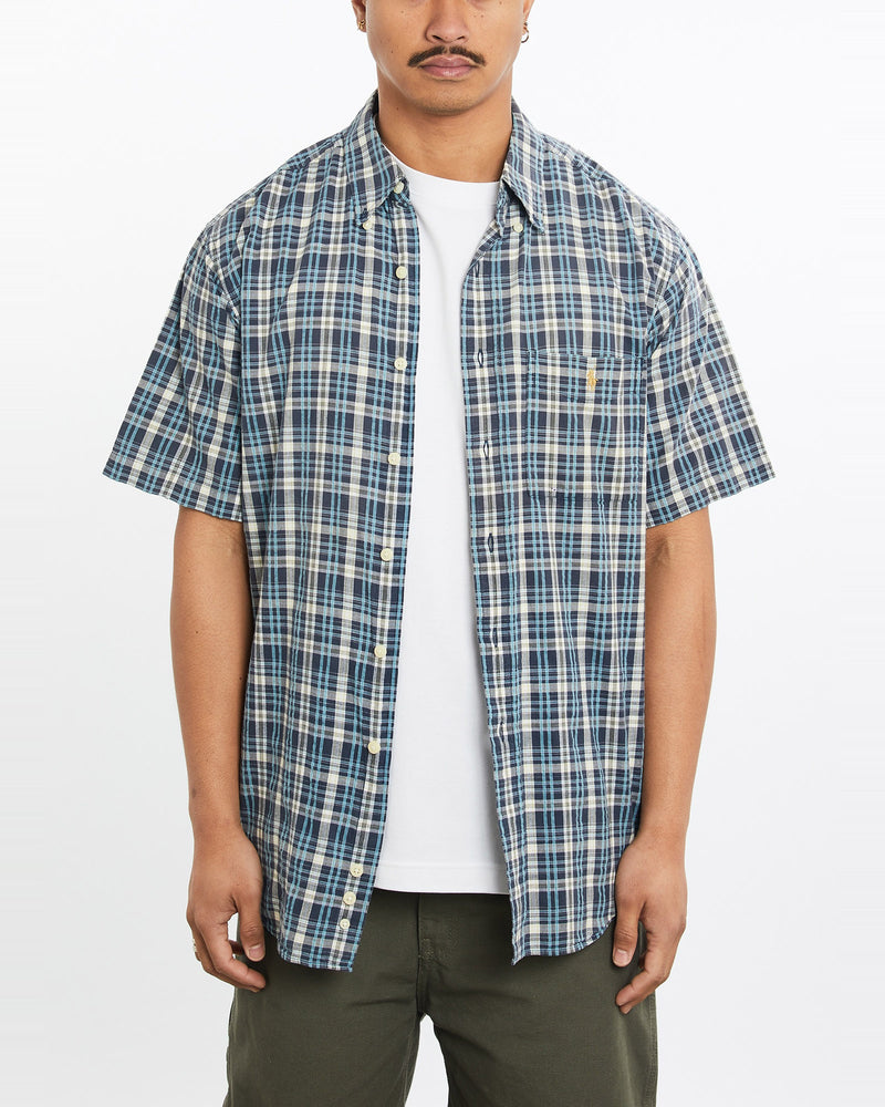 Vintage, 90s, Polo, Ralph, Lauren, Short, Sleeve, Button, Up, Shirt, The Real Deal, size large, colour Multicolour, newtown, sydney, australia, thrift store, opshop, preloved, secondhand, sustainable, retro, antique, 70s, 80s, 90s, 2000s, 00s, fashion, clothing, streetwear, trendy, garment, style, boutique, store, shop, archive, sale, cheap, best, top, Shirts