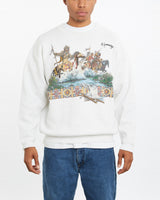 Vintage Wyoming American Indian Sweatshirt <br>XL , The Real Deal , newtown, sydney, australia, thrift store, opshop, preloved, secondhand, sustainable, retro, antique, 70s, 80s, 90s, 2000s, 00s, fashion, clothing, streetwear, trendy, garment, style, boutique, store, shop, archive, sale, cheap, best, top