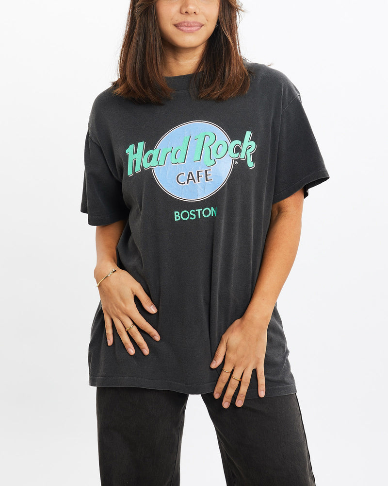 Vintage, 90s, Hard, Rock, Cafe, Tee, The Real Deal, size extra small, colour Black, newtown, sydney, australia, thrift store, opshop, preloved, secondhand, sustainable, retro, antique, 70s, 80s, 90s, 2000s, 00s, fashion, clothing, streetwear, trendy, garment, style, boutique, store, shop, archive, sale, cheap, best, top, T-Shirts