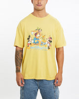 Vintage, 90s, Mickey, Mouse, Walt, Disney, World, Tee, The Real Deal, size extra large, colour Yellow, newtown, sydney, australia, thrift store, opshop, preloved, secondhand, sustainable, retro, antique, 70s, 80s, 90s, 2000s, 00s, fashion, clothing, streetwear, trendy, garment, style, boutique, store, shop, archive, sale, cheap, best, top, T-Shirts
