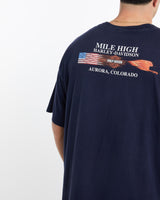 Vintage, Harley, Davidson, Tee, The Real Deal, size double extra large, colour Navy, newtown, sydney, australia, thrift store, opshop, preloved, secondhand, sustainable, retro, antique, 70s, 80s, 90s, 2000s, 00s, fashion, clothing, streetwear, trendy, garment, style, boutique, store, shop, archive, sale, cheap, best, top, T-Shirts