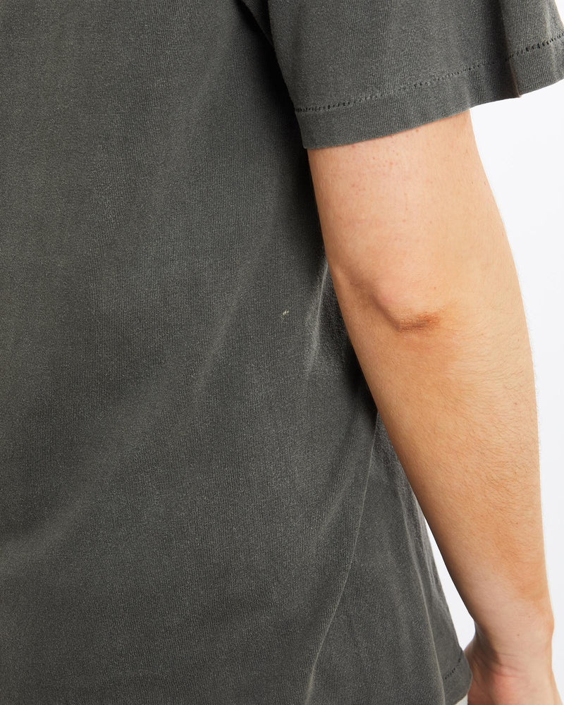 Vintage, 1990, NHL, Boston, Bruins, Tee, The Real Deal, size medium, colour Grey, newtown, sydney, australia, thrift store, opshop, preloved, secondhand, sustainable, retro, antique, 70s, 80s, 90s, 2000s, 00s, fashion, clothing, streetwear, trendy, garment, style, boutique, store, shop, archive, sale, cheap, best, top, T-Shirts