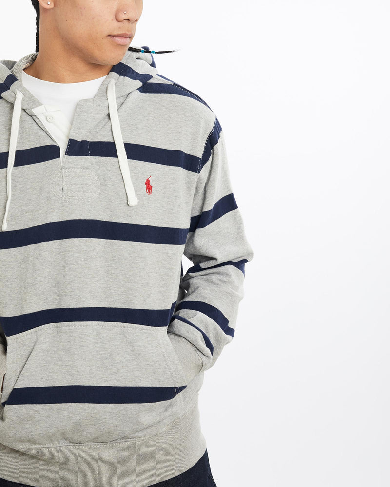 Vintage, Polo, Ralph, Lauren, Hooded, Sweatshirt, The Real Deal, size large, colour Multicolour, newtown, sydney, australia, thrift store, opshop, preloved, secondhand, sustainable, retro, antique, 70s, 80s, 90s, 2000s, 00s, fashion, clothing, streetwear, trendy, garment, style, boutique, store, shop, archive, sale, cheap, best, top, Sweats and hoodies