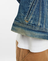 Vintage 90s Lee Storm Rider Blanket Lined Denim Jacket <br>XL , The Real Deal , newtown, sydney, australia, thrift store, opshop, preloved, secondhand, sustainable, retro, antique, 70s, 80s, 90s, 2000s, 00s, fashion, clothing, streetwear, trendy, garment, style, boutique, store, shop, archive, sale, cheap, best, top