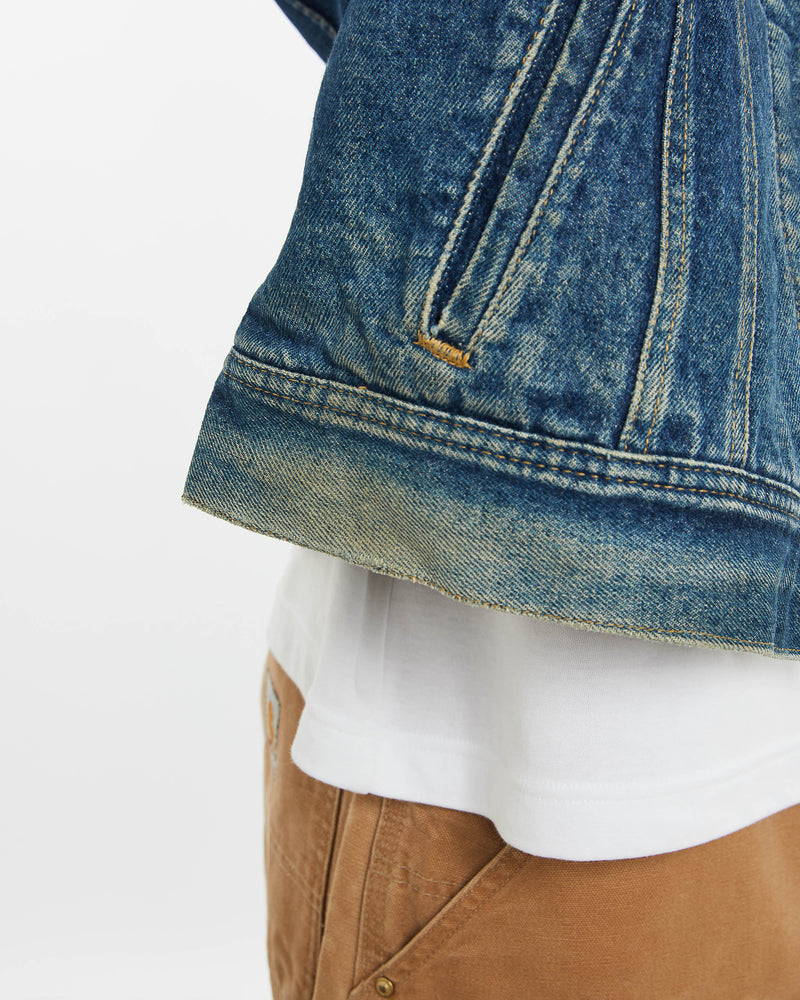 Vintage 90s Lee Storm Rider Blanket Lined Denim Jacket <br>XL , The Real Deal , newtown, sydney, australia, thrift store, opshop, preloved, secondhand, sustainable, retro, antique, 70s, 80s, 90s, 2000s, 00s, fashion, clothing, streetwear, trendy, garment, style, boutique, store, shop, archive, sale, cheap, best, top