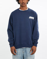 Vintage, 1996, Olympics, Jeopardy, Sponsor, Sweatshirt, The Real Deal, size large, colour Navy, newtown, sydney, australia, thrift store, opshop, preloved, secondhand, sustainable, retro, antique, 70s, 80s, 90s, 2000s, 00s, fashion, clothing, streetwear, trendy, garment, style, boutique, store, shop, archive, sale, cheap, best, top, Sweats and hoodies