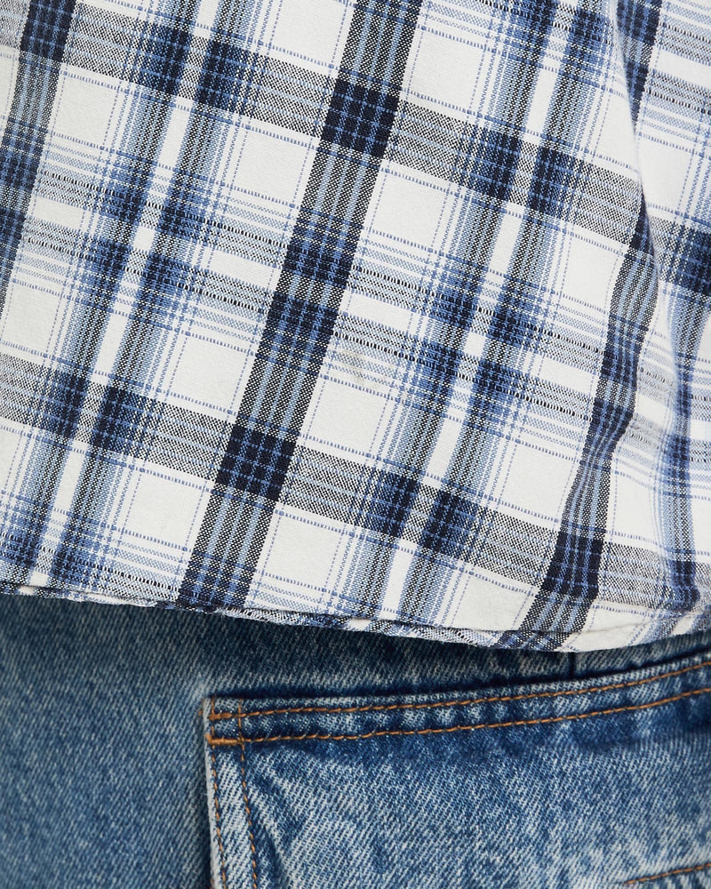 Vintage, Polo, Ralph, Lauren, Short, Sleeve, Button, Up, Shirt, The Real Deal, size extra large, colour Blue, newtown, sydney, australia, thrift store, opshop, preloved, secondhand, sustainable, retro, antique, 70s, 80s, 90s, 2000s, 00s, fashion, clothing, streetwear, trendy, garment, style, boutique, store, shop, archive, sale, cheap, best, top, Shirts